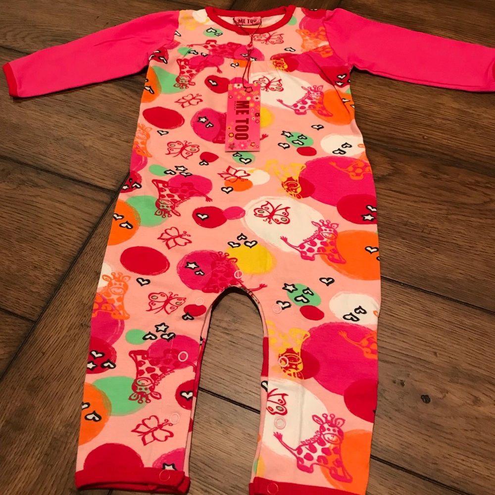 Me Too Tika Baby Girl Long Sleeve Suit 6-9 months